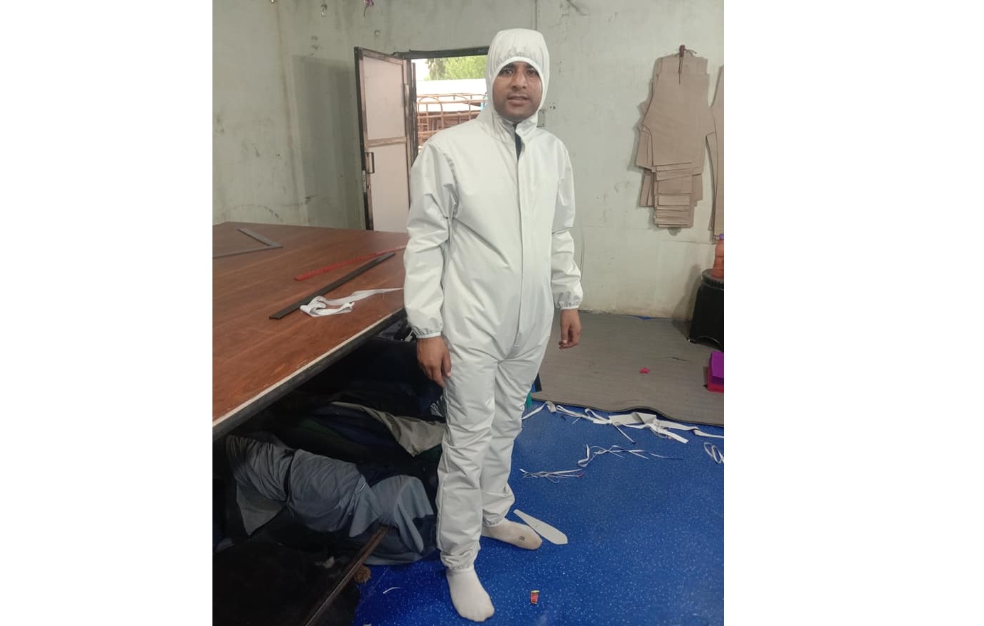 कंग्रेस नेताको पहलमा धनगढीमै उत्पादन हुँदैछ पिपिई सेट