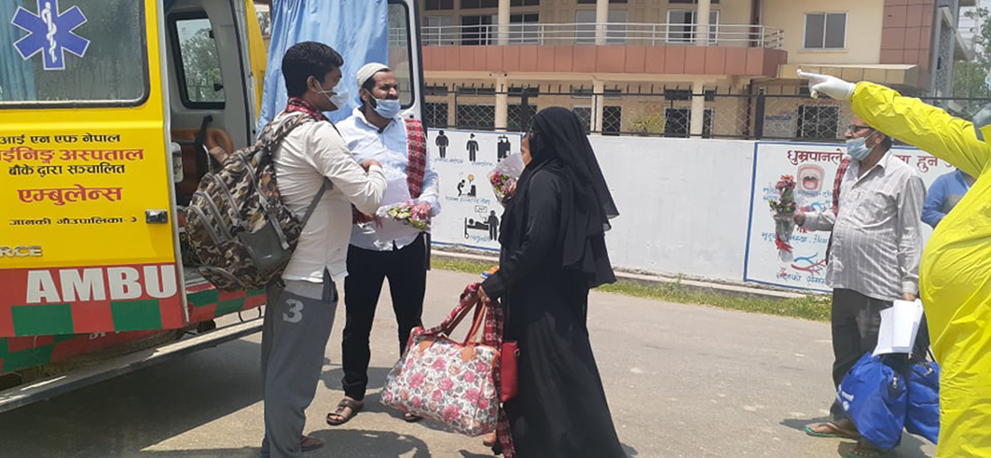 कोरोना जित्नेको संख्या ७० पुग्यो : नेपालगन्जमा २१ जना डिस्चार्ज