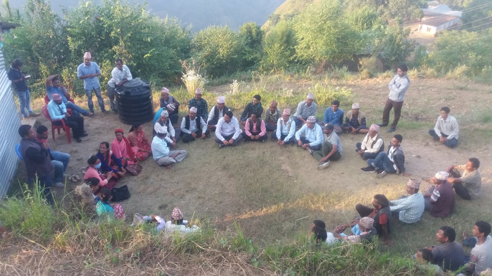 शिखर–५ मा तरुण दल र दलित संघको वडा इकाई कमिटि गठन