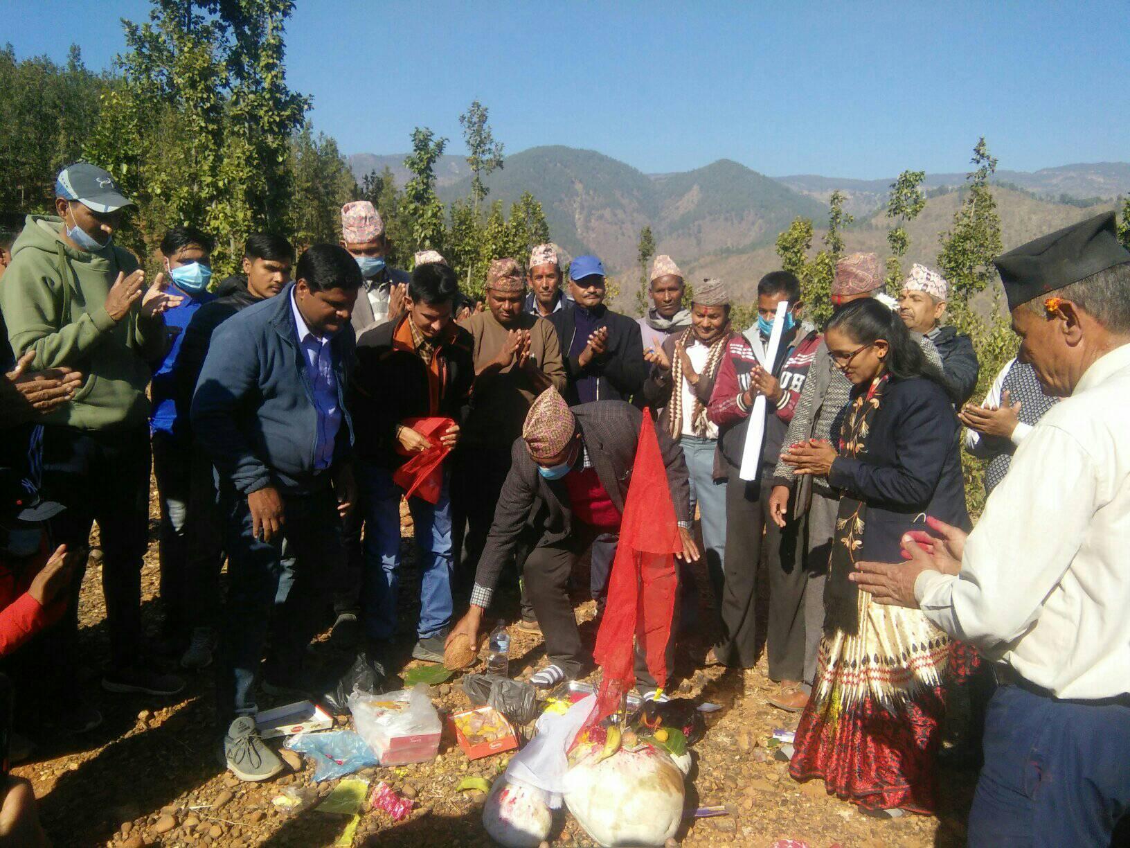 शिखर नगरपालिकामा १५ शैयाको अस्पताल शिलान्यास