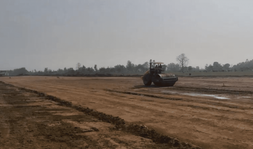 मझगाउँ विमानस्थलको पुनःनिर्माण सुरु, झण्डै ४६ करोमा ठेक्का सम्झौता