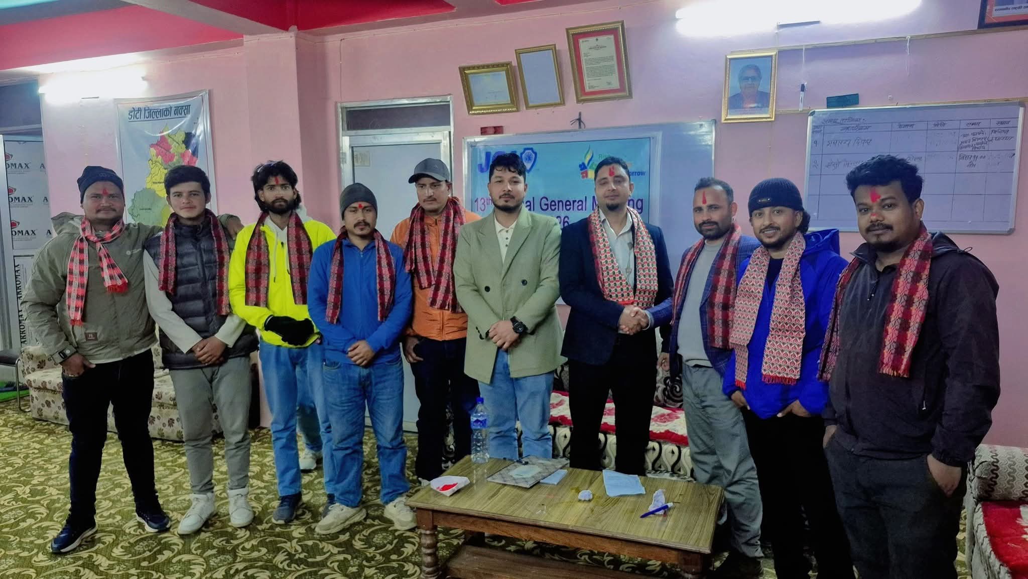 डोटी जेसीज वर्ष २०२६ को अध्यक्षमा जोशी 