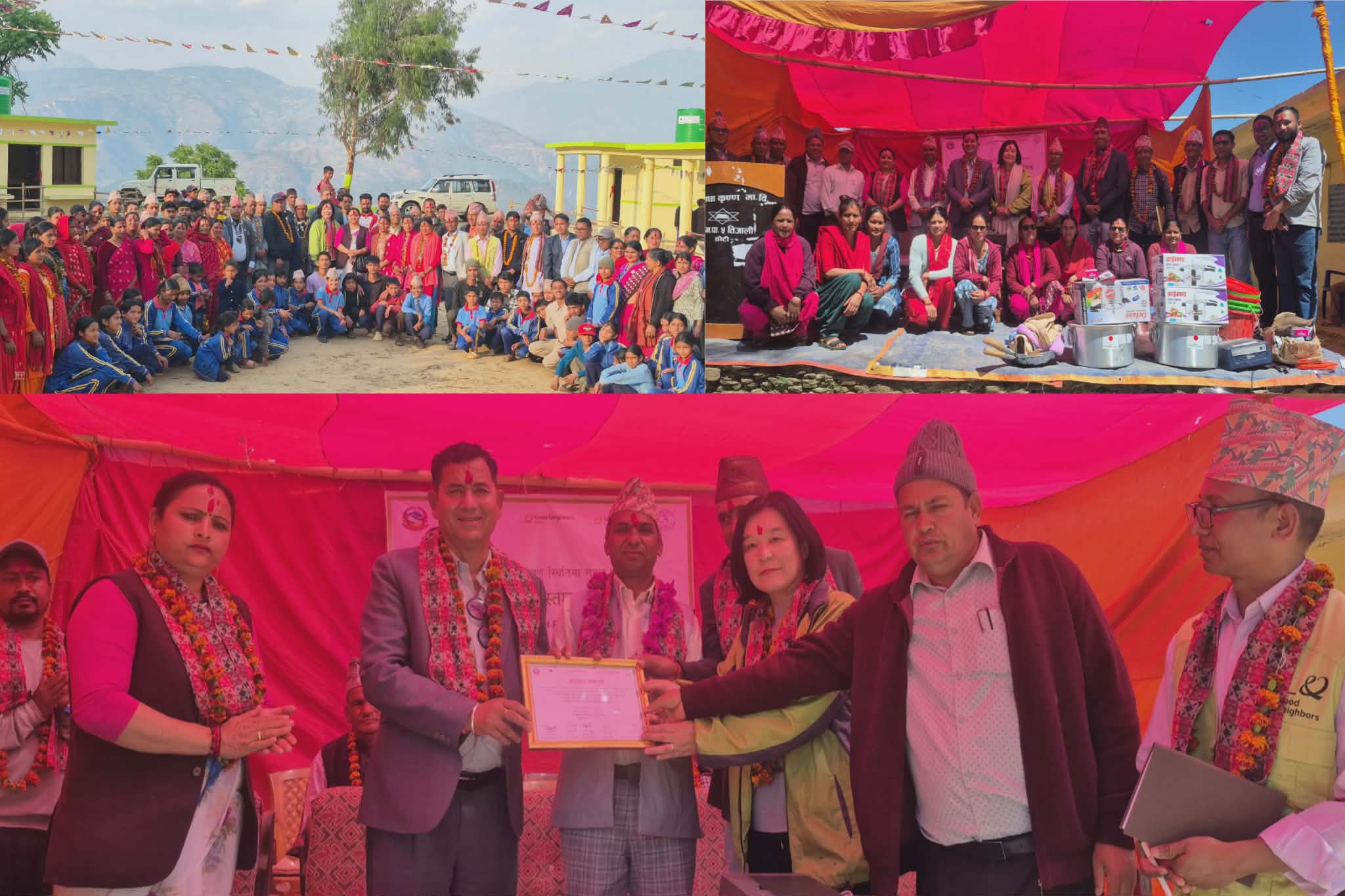 जापानको सहयोगमा निर्मित भौतिक संरचना विद्यालयलाई हस्तान्तरण 