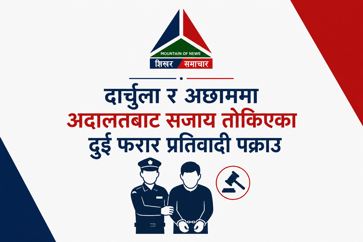 दार्चुला र अछाममा अदालतबाट सजाय तोकिएका दुई फरार प्रतिवादी पक्राउ