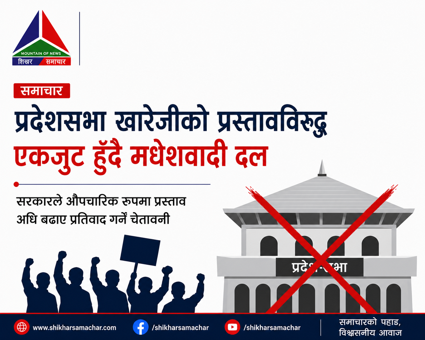प्रदेशसभा खारेजीको प्रस्तावविरुद्ध मधेशवादी दल एकजुट, सरकारलाई प्रतिवादको चेतावनी